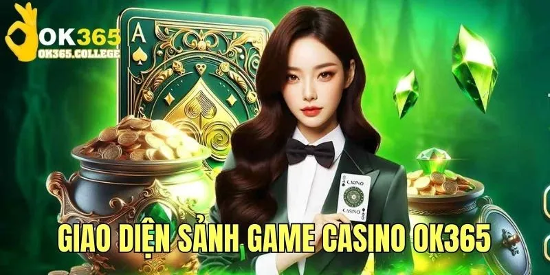 Giao diện sảnh casino sang trọng và cuốn hút